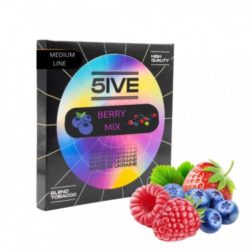 Табак 5IVE Medium Line Berry Mix (Ягодный микс) 100 гр 