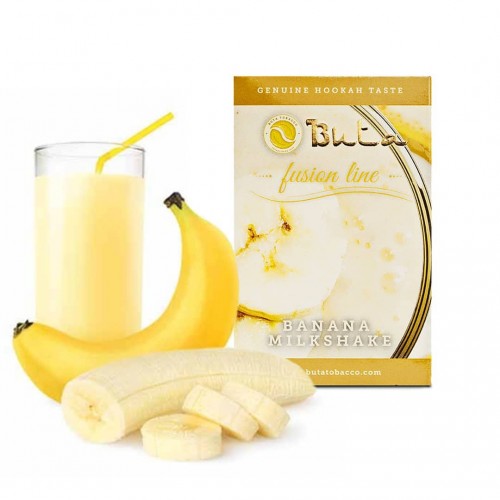 Купить Табак для кальяна Buta Fusion Banana Milkshake (Бута Фьюжн Банановый Милкшейк)