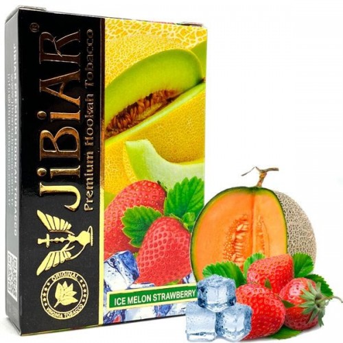 Табак Jibiar Ice Melon Strawberry (Дыня Клубника Лед) 50 гр