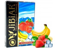 Табак Jibiar Ice Strawberry Banana (Клубника Банан Лед) 50 гр