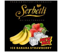Тютюн Serbetli Ice Banana Strawberry (Крижаний Банан Полуниця) 50 грам