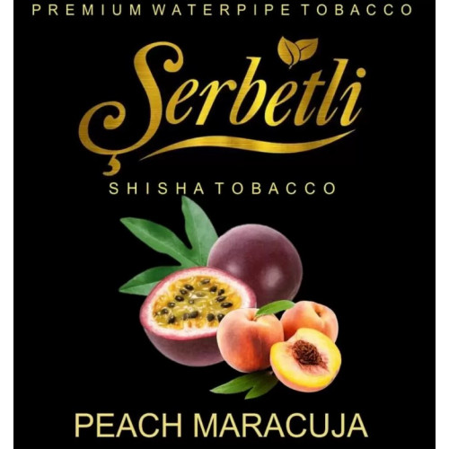 Тютюн для кальяну Serbetli Peach Maracuja (Щербетлі Персик з маракуї) 50 грам