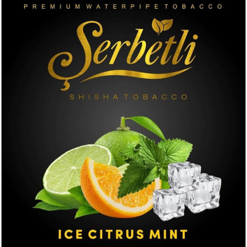 Табак для кальяна Serbetli Ice Citrus Mint (Цитрус Мята Лёд) 50 грамм