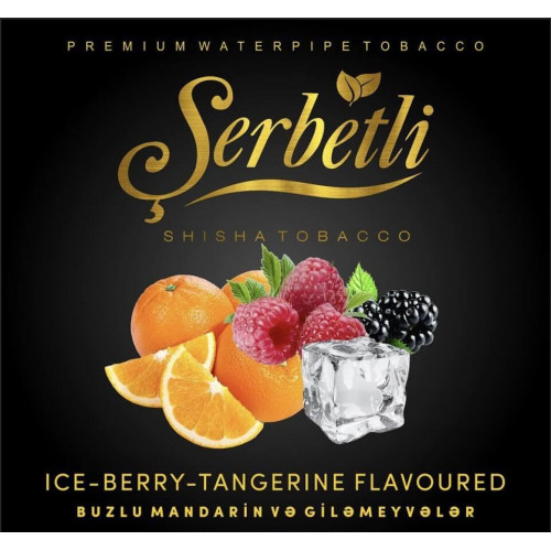 Тютюн для кальяну Serbetli Крижана Ягода Мандарин (Ice Berry Tangerine) 50 грам