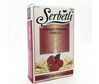 Табак для кальяна Serbetli Raspberry White Chocolate 50 грамм