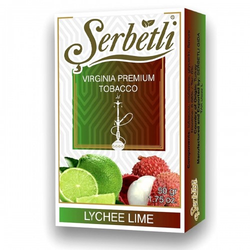 Табак для кальяна Serbetli Lime Lychee 50 грамм
