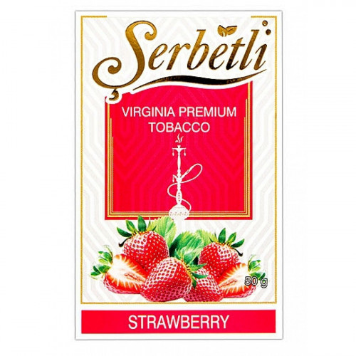 Тютюн для кальяну Serbetli Strawberry (Полуниця) 50 грам