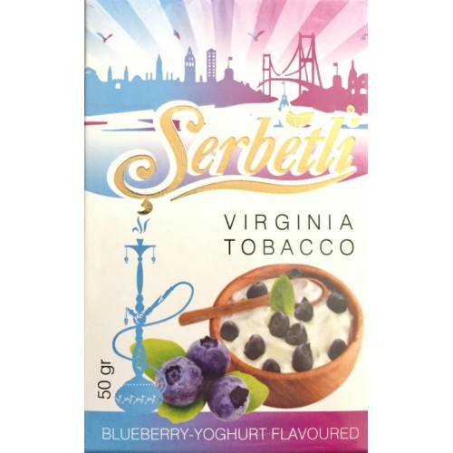 Тютюн для кальяну Serbetli Blueberry Yoghurt 50 грам