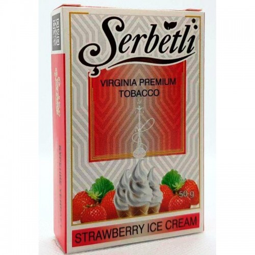 Тютюн для кальяну Serbetli Strawberry Ice Cream 50 грам
