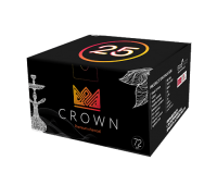 Уголь кокосовый Crown25 (Краун) 72 кубика 1 кг 